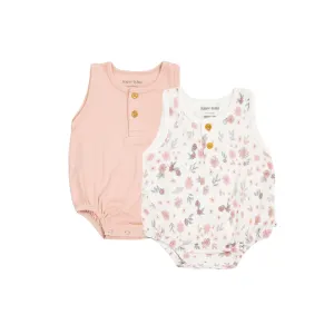 2-Pack Bubble Romper - Wild Geranium