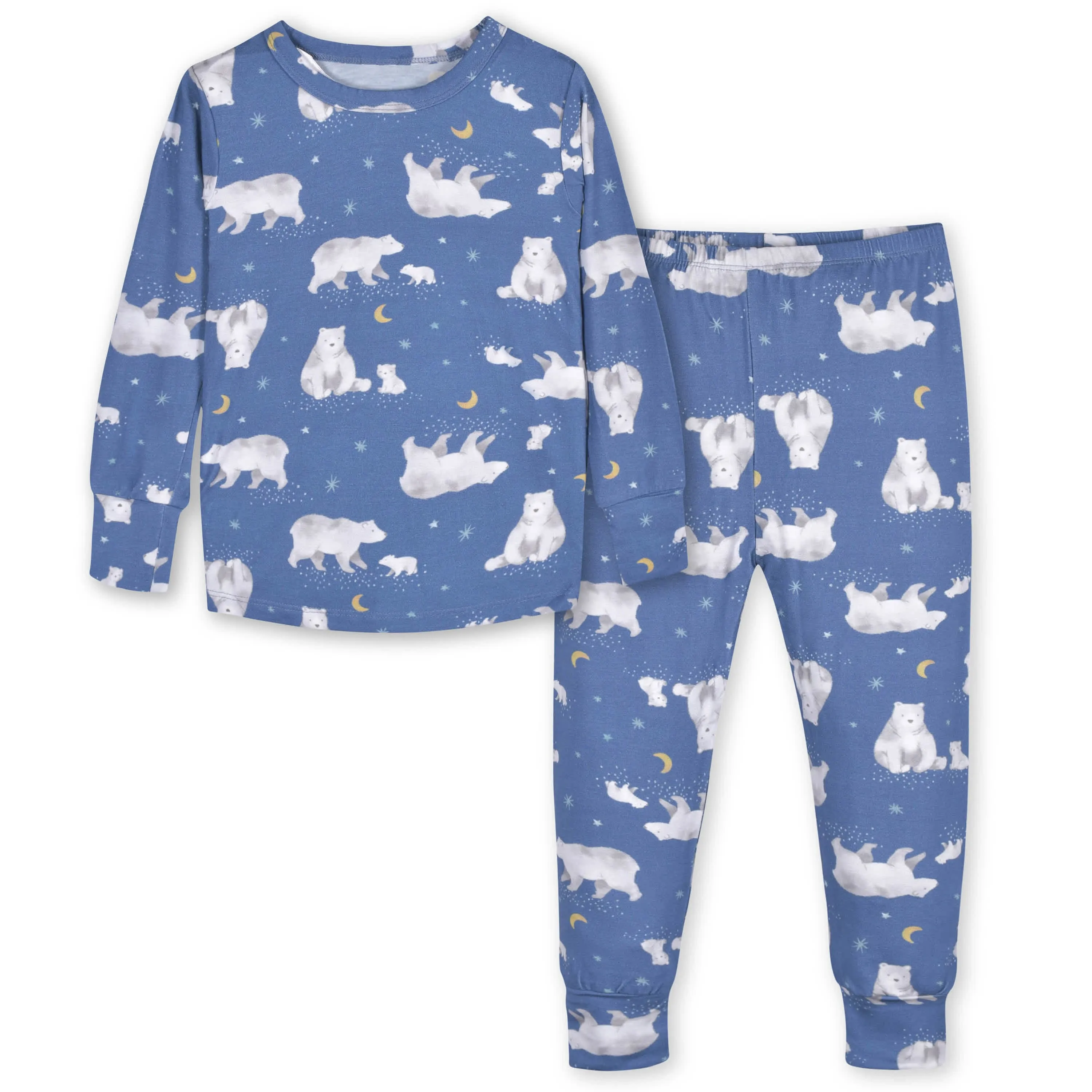 2-Piece Infant & Toddler Polar Night Buttery Soft Viscose Made from Eucalyptus Snug Fit Pajamas