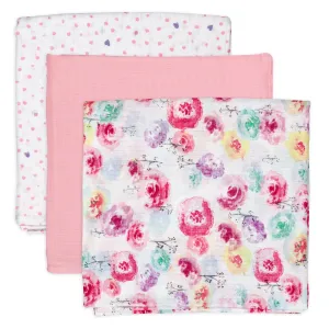 3-Pack Organic Cotton Swaddle Blankets