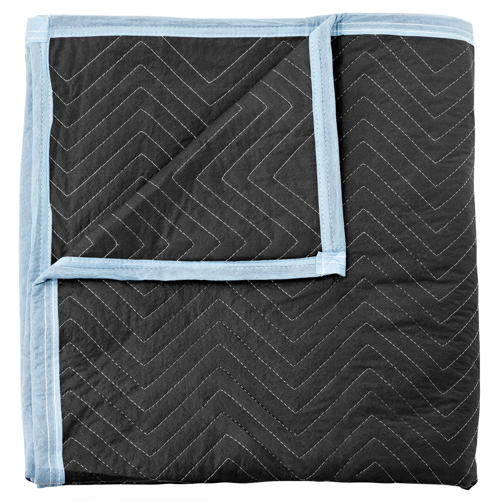 8-Pack, 80"x72" Thick Moving & Packing Blankets - Black by Sure-Max