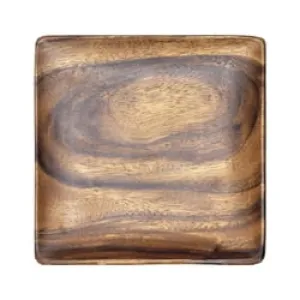 Acacia Wood 14" Square Tray/Plate