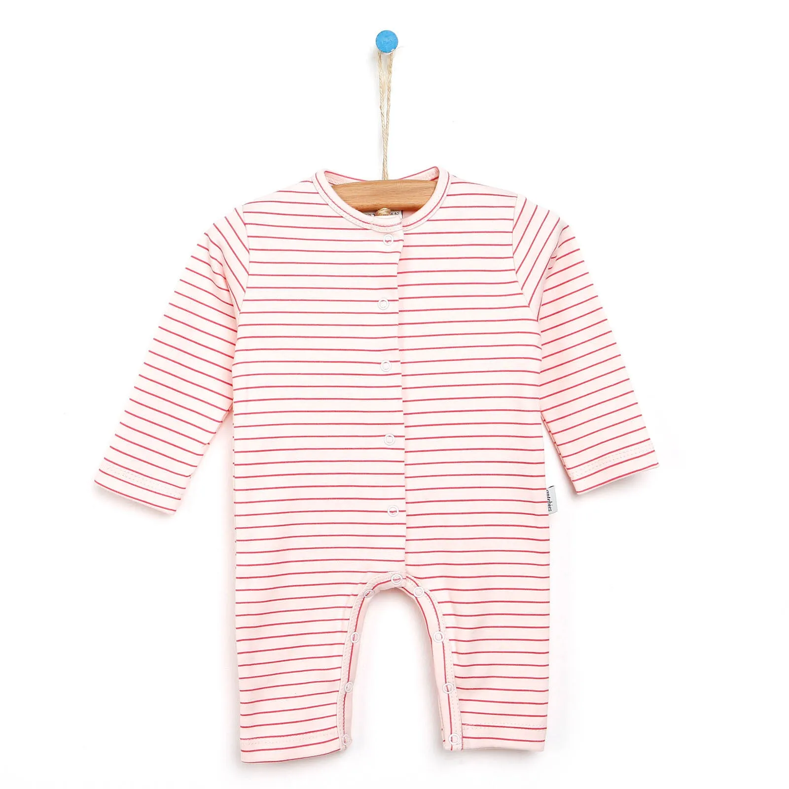 Antebies Newborn Stars Organic Jumpsuit - Pink