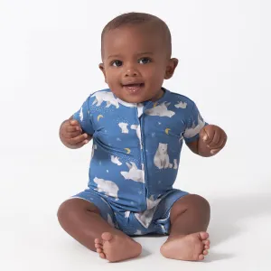 Baby Polar Night Buttery Soft Viscose Made from Eucalyptus Snug Fit Romper