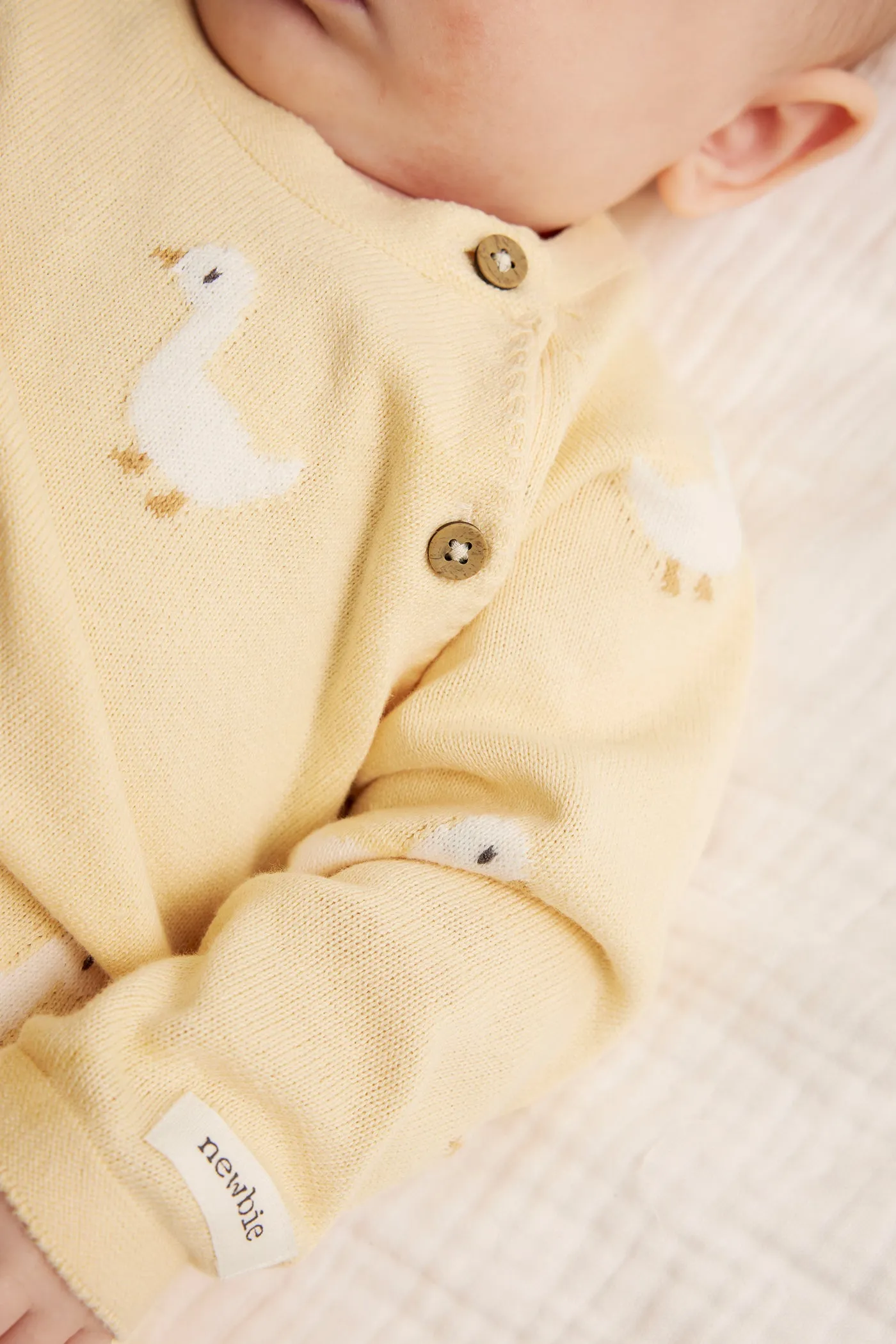 Baby yellow duck cardigan