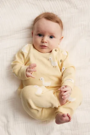 Baby yellow duck cardigan