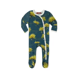 Bamboo Snap Footed Romper - Firefly