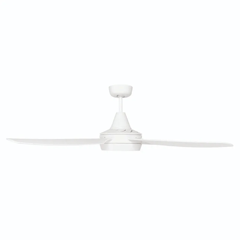 Brilliant Cruze 52in. AC Ceiling Fan and LED Light with Ezy-Fit Blades - White