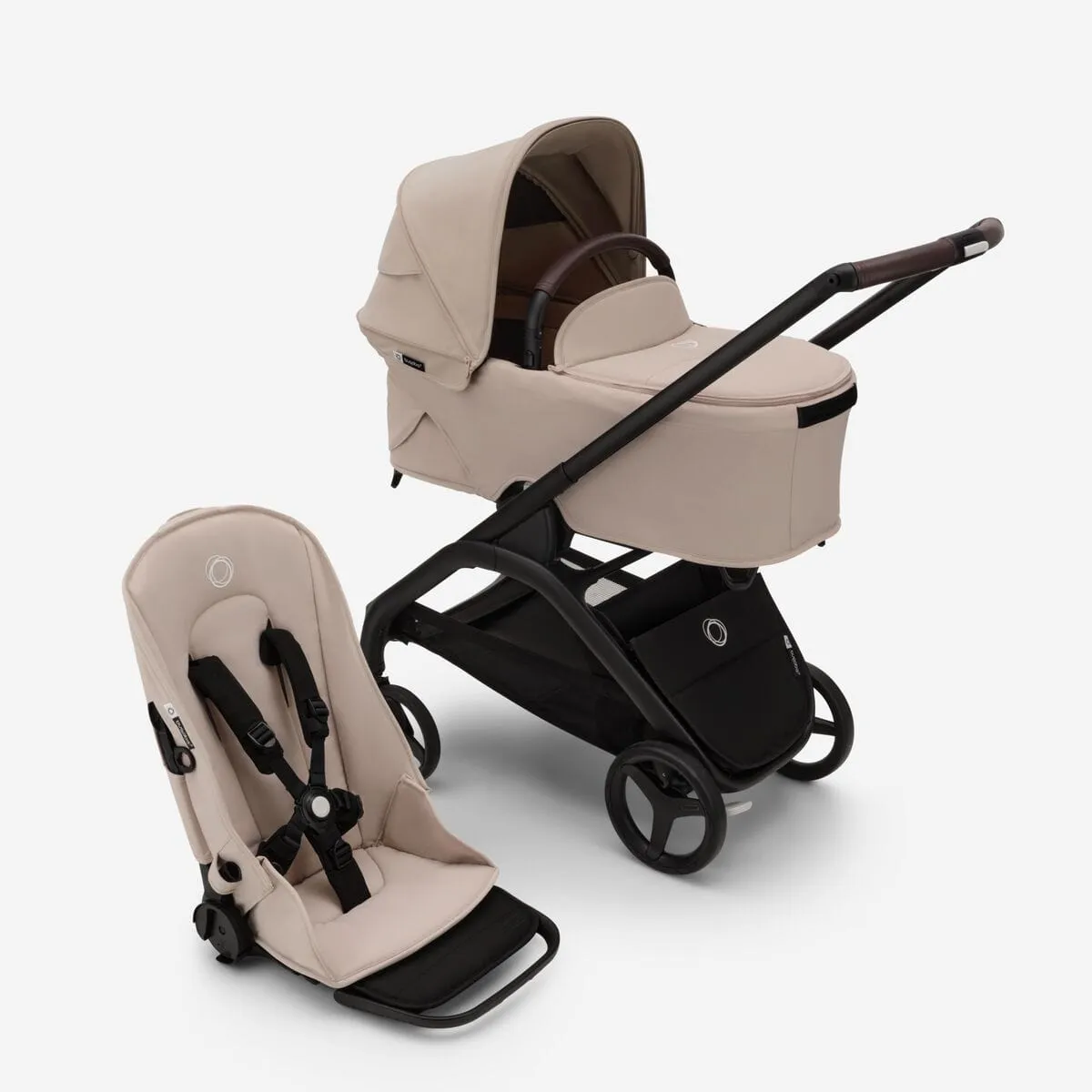 Bugaboo Dragonfly Pushchair with Carrycot - Desert /Taupe