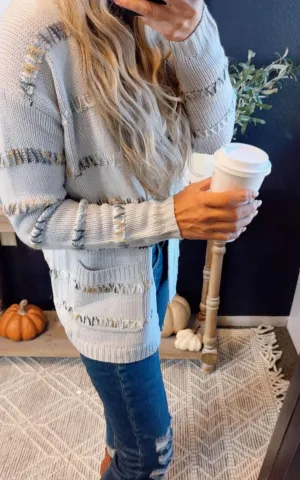 Cabin Fever Stripe Stitched Cardigan