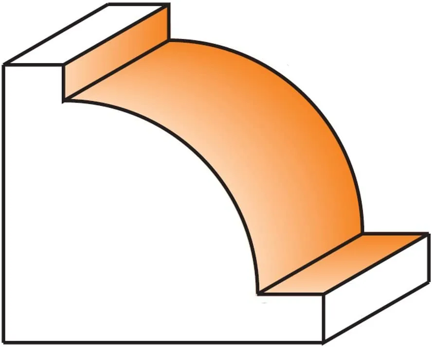 CMT 827.690.11 Ovolo Bit, 3/4-Inch Radius, 1/2-Inch Shank