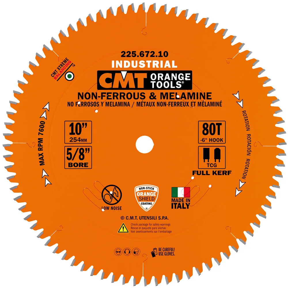 CMT Orange Tools 225.700.16 THICK NON-FERROUS METAL & MELAMINE 16”x1’’  T=100 TCG (-6° NEG)