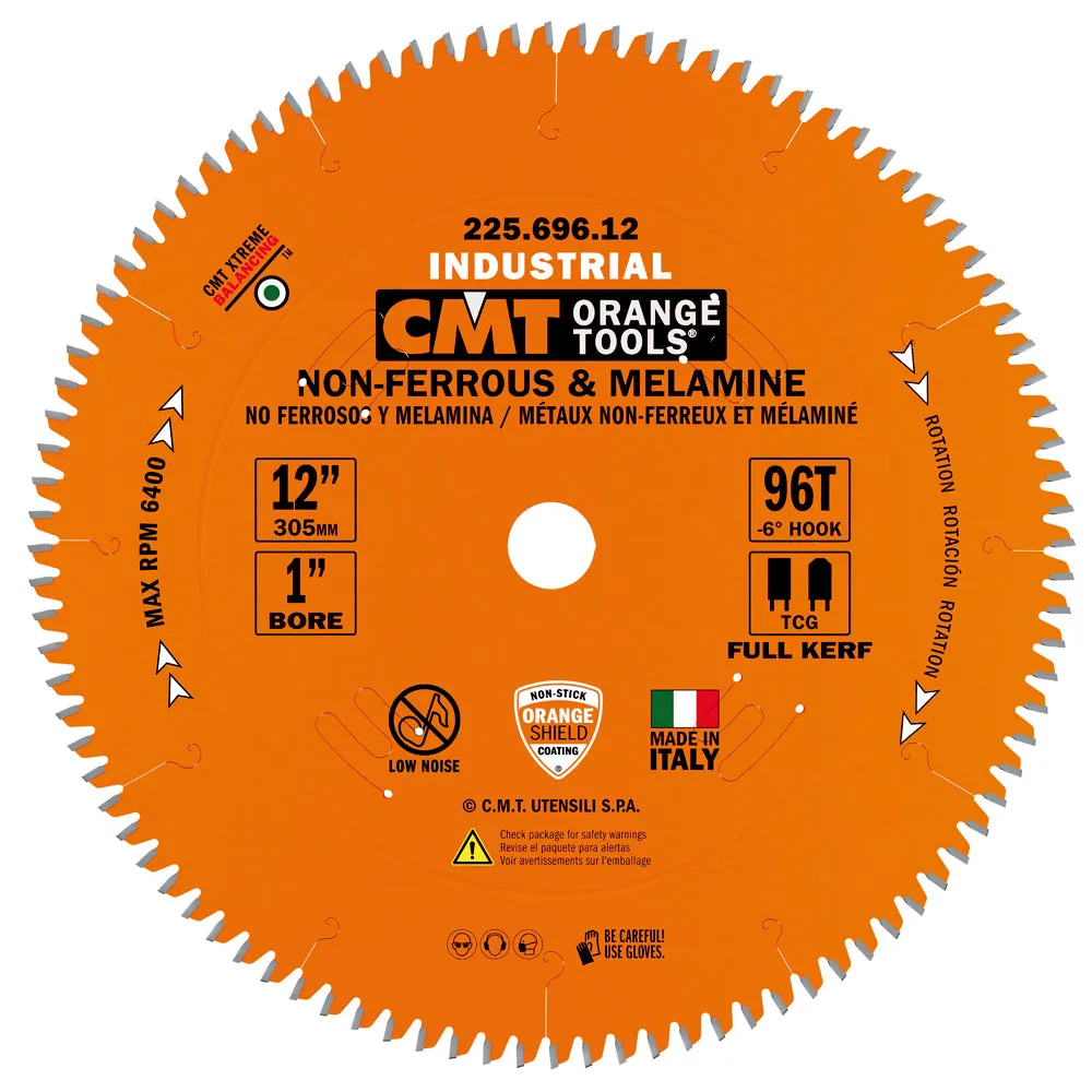 CMT Orange Tools 225.700.16 THICK NON-FERROUS METAL & MELAMINE 16”x1’’  T=100 TCG (-6° NEG)