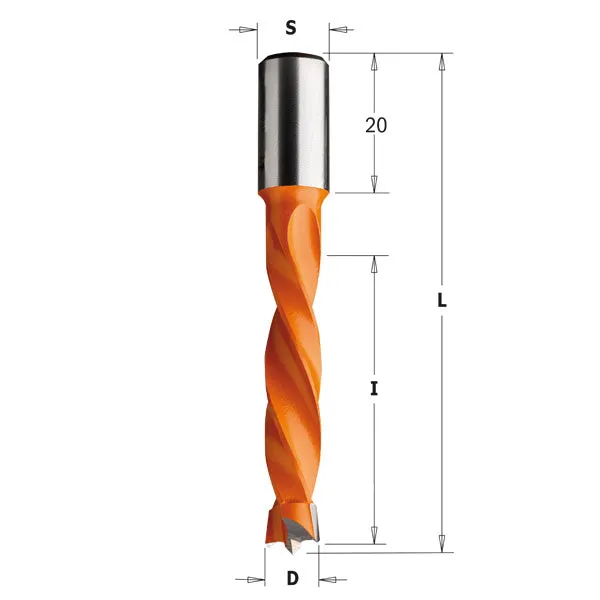 CMT Orange Tools 309.140.11 DOWEL DRILL 14x43x70mm RH