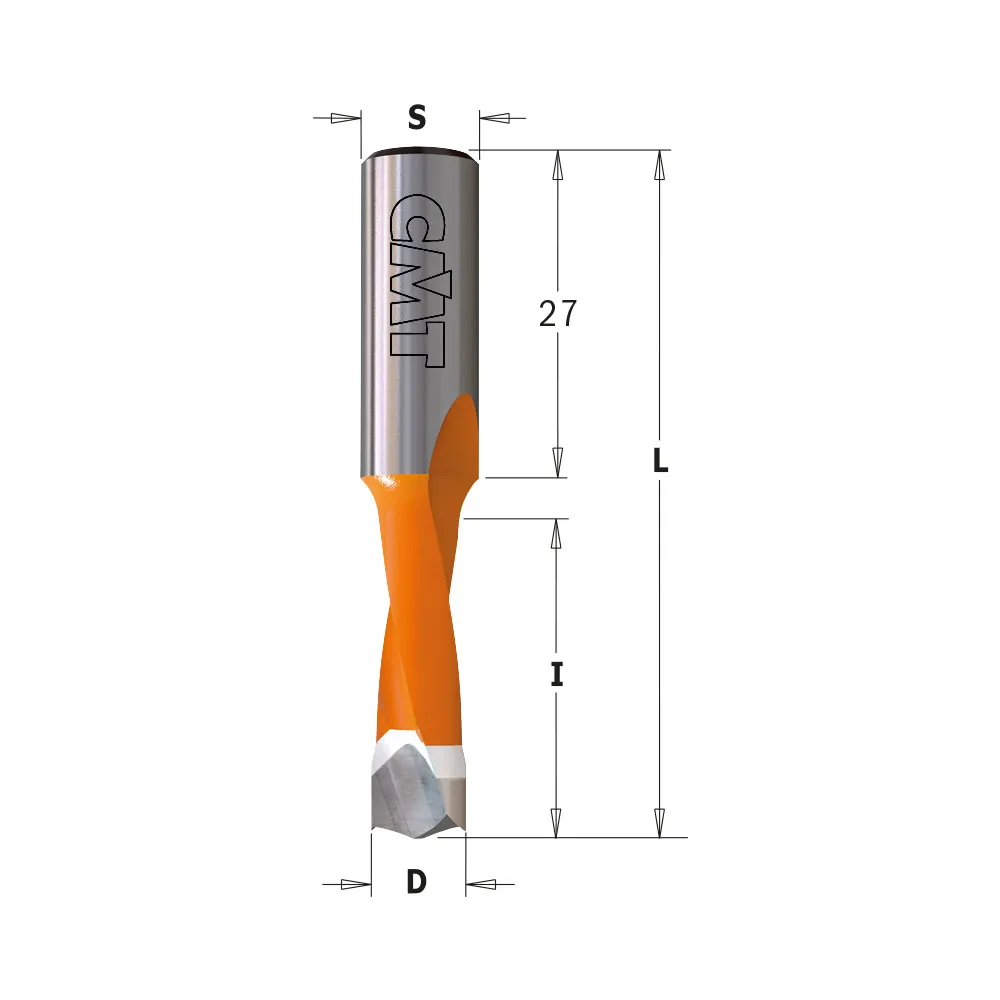 CMT Orange Tools 310.100.42 DOWEL DRILL 10x27x57.5mm RH