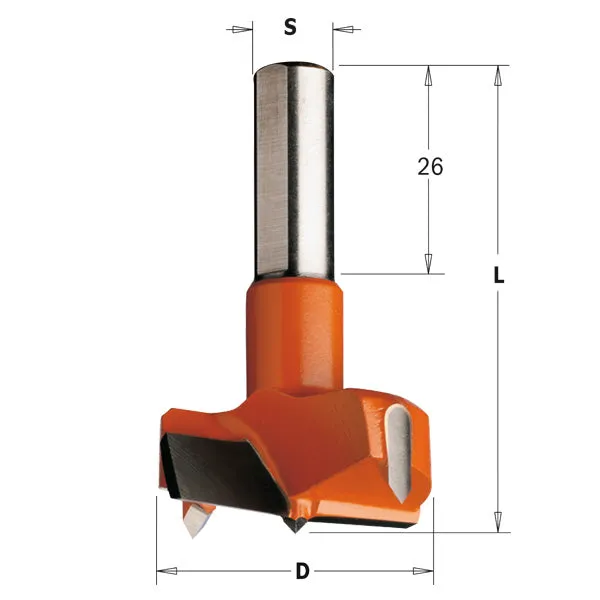 CMT Orange Tools 317.140.12 HINGE BORING BIT 14x57.5mm  LH