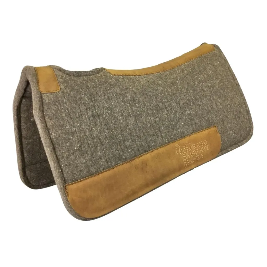 Colorado 100% Pressed Wool Saddle Pad with Stitching 19-213