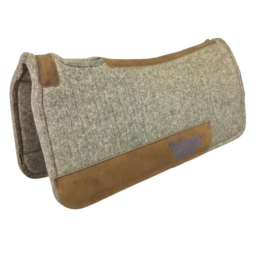 Colorado 100% Pressed Wool Saddle Pad with Stitching 19-213