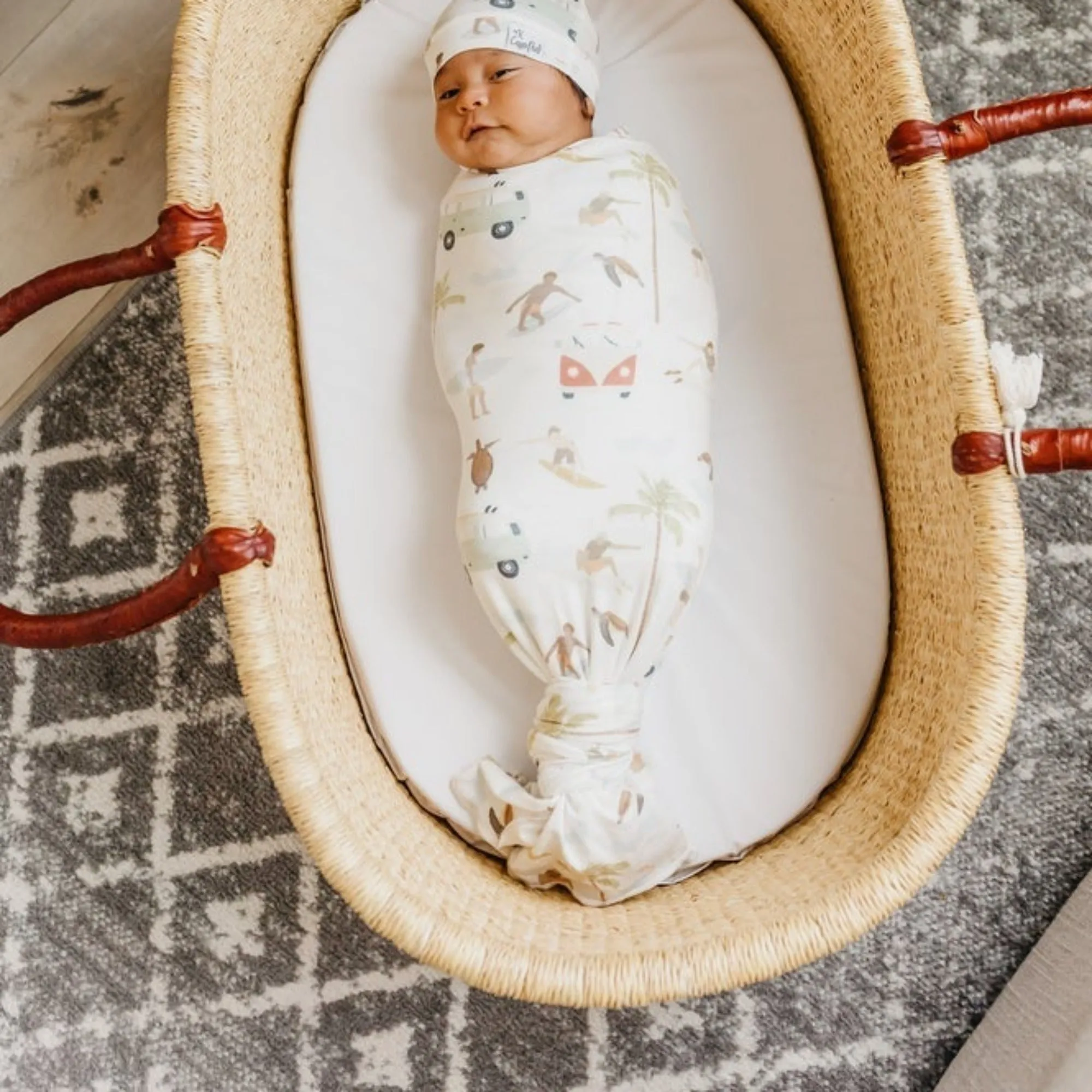 COPPER PEARL Maui Swaddle Blanket