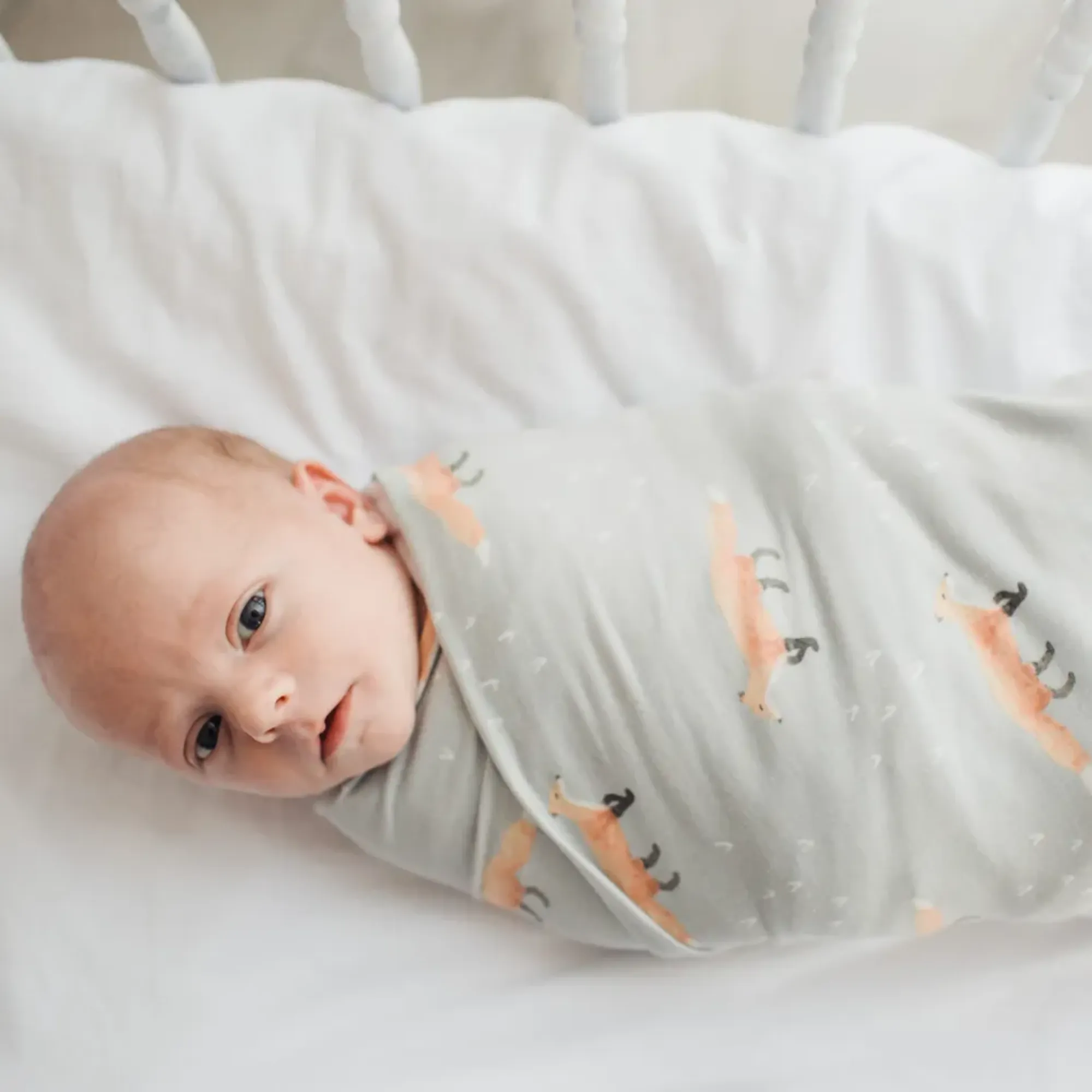 COPPER PEARL Swaddle Blanket - Swift