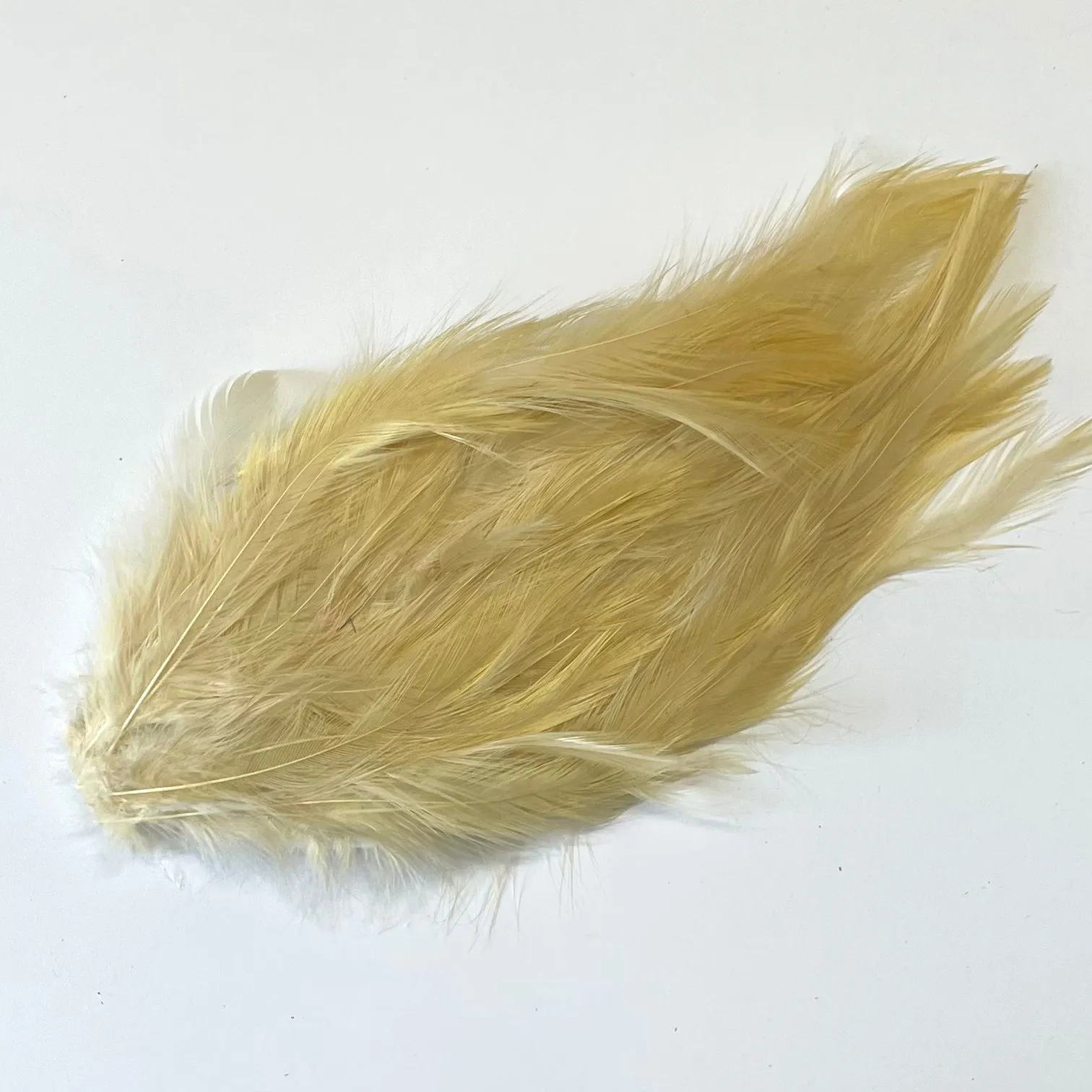 Coque Hackle Feather Pad - Beige