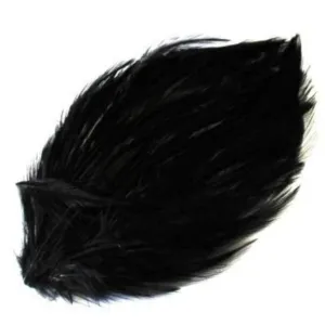 Coque Hackle Feather Pad - Black