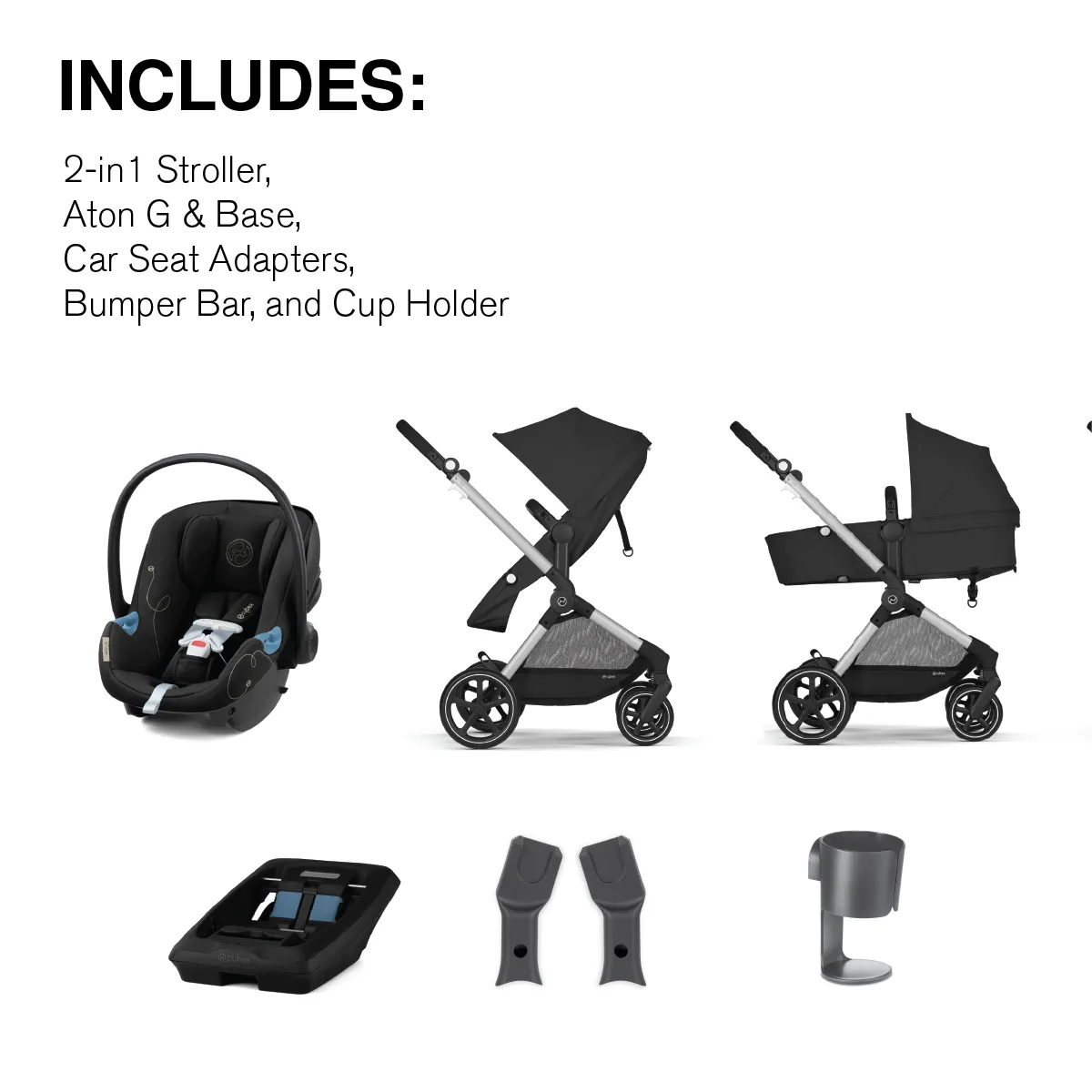 Cybex EOS 5-in-1 Travel System Strollers