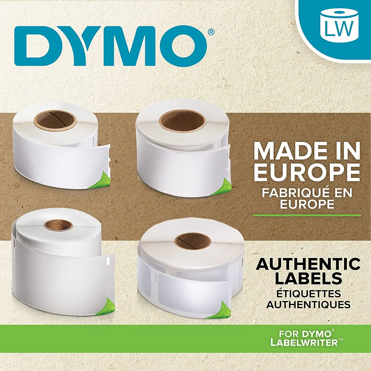 DYMO Authentic Labelwriter Return Address Labels | 25 Mm X 54 Mm | Self-Adhesive | Roll of 500 Easy-Peel Labels | for Labelwriter Label Makers | Made in Europe