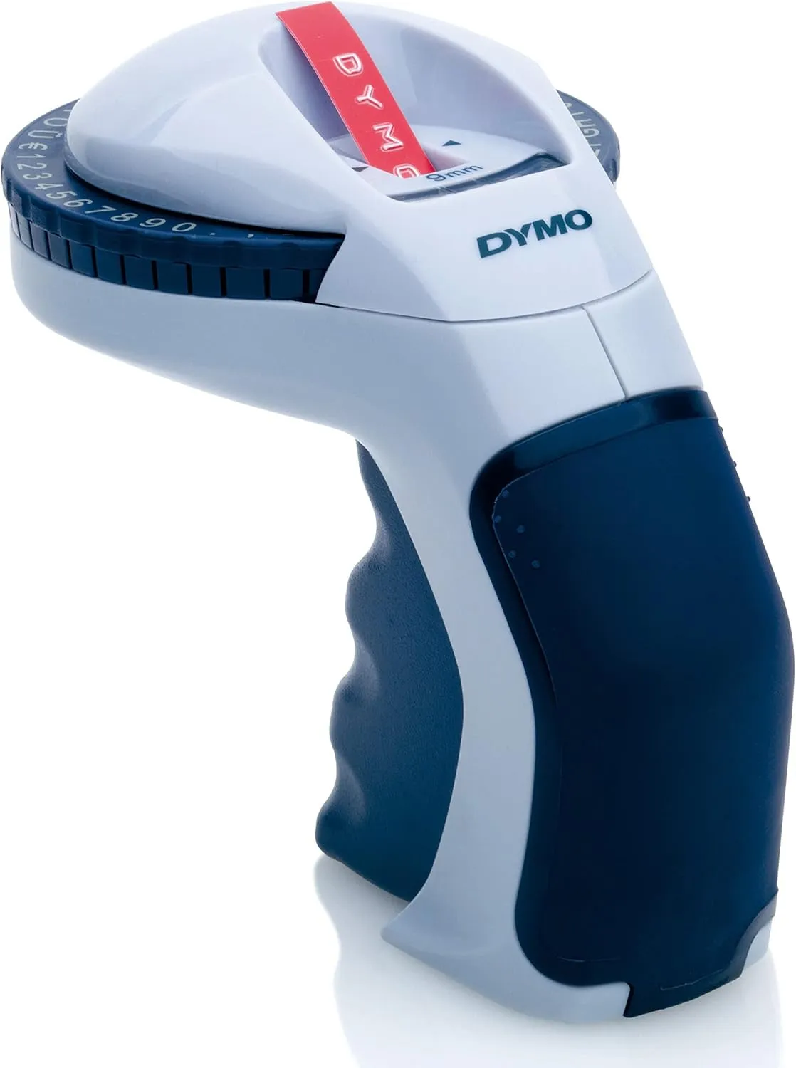 Dymo S0717930 Omega Home Embossing Label Maker, Grey and Navy, Embosser