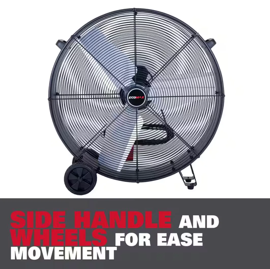 ECOMAX 30 IN. 3 FAN SPEEDS DRUM FAN