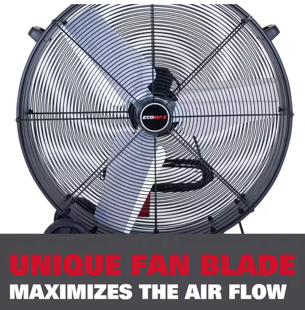 ECOMAX 30 IN. 3 FAN SPEEDS DRUM FAN