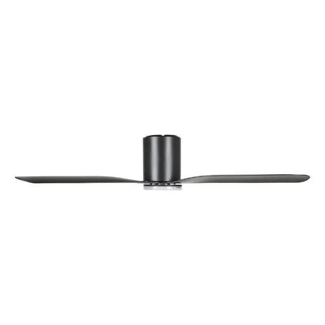 Eglo Iluka 52 Inch DC Fan 18W LED Tri-Col Black Hugger