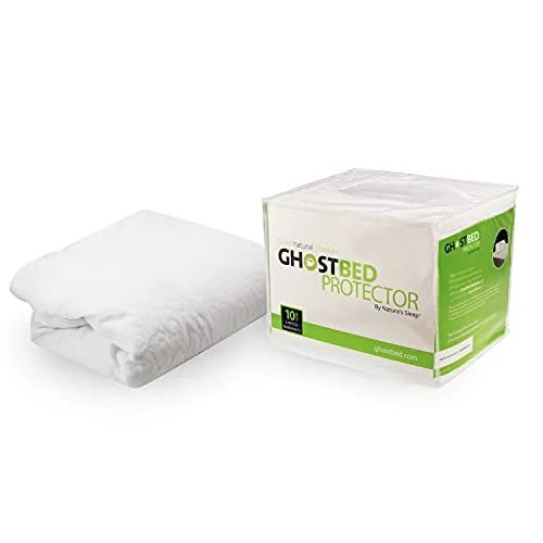 GhostBed Waterproof Mattress Protector & Cover - Noiseless, Lightweight, Breathable & Plastic-Free - King