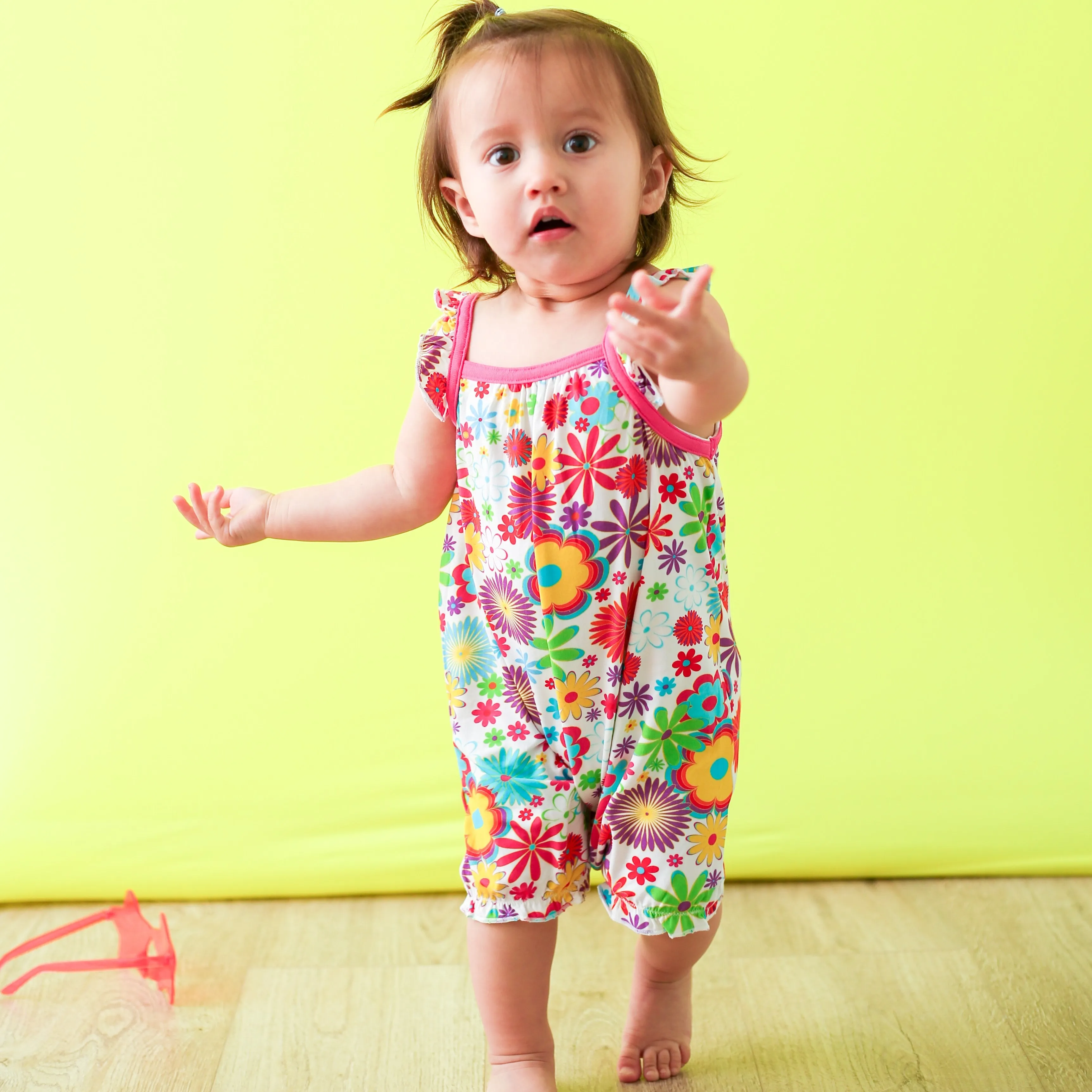 Groovy Bloom Bubble Romper