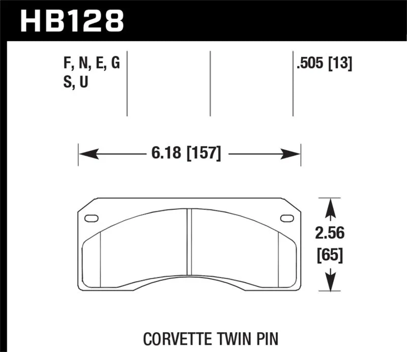 Hawk HPS Street Brake Pads - HB128F.505