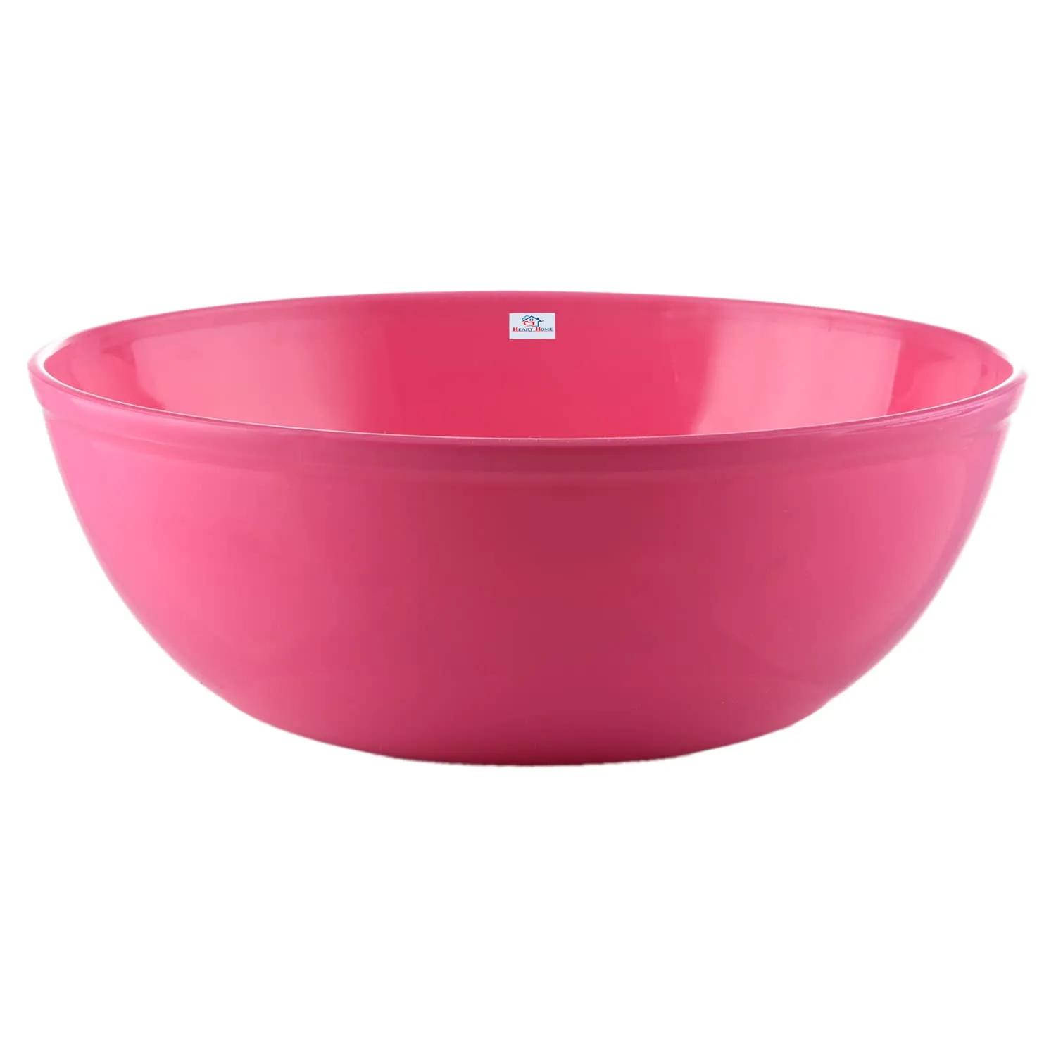 Heart Home Bowls|Plastic Dishwasher Safe Bowl|Multipurpose Serving Bowls|Bowls for Kitchen|Microwave Safe Bowls for Salad|Soup|Pasta|1500 ML|Pack of 9 (Pink)