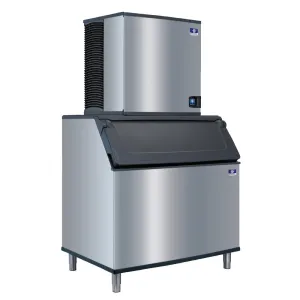 HW751 Manitowoc Ice Indigo NXT iT1200 Series 544kg Half Dice Ice Machine with Storage Bin D970