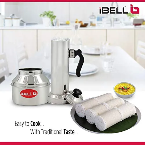 IBELL Stainless Steel Puttu Maker - Silver