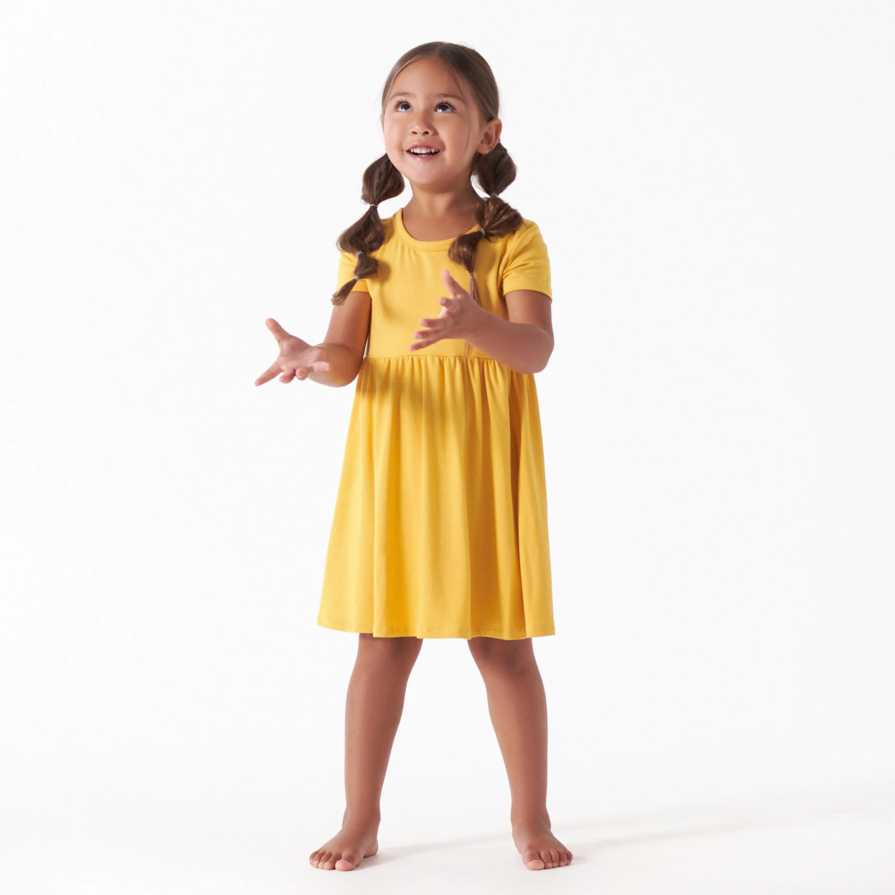 Infant & Toddler Girls Honey Buttery Soft Viscose Made from Eucalyptus Twirl Dress