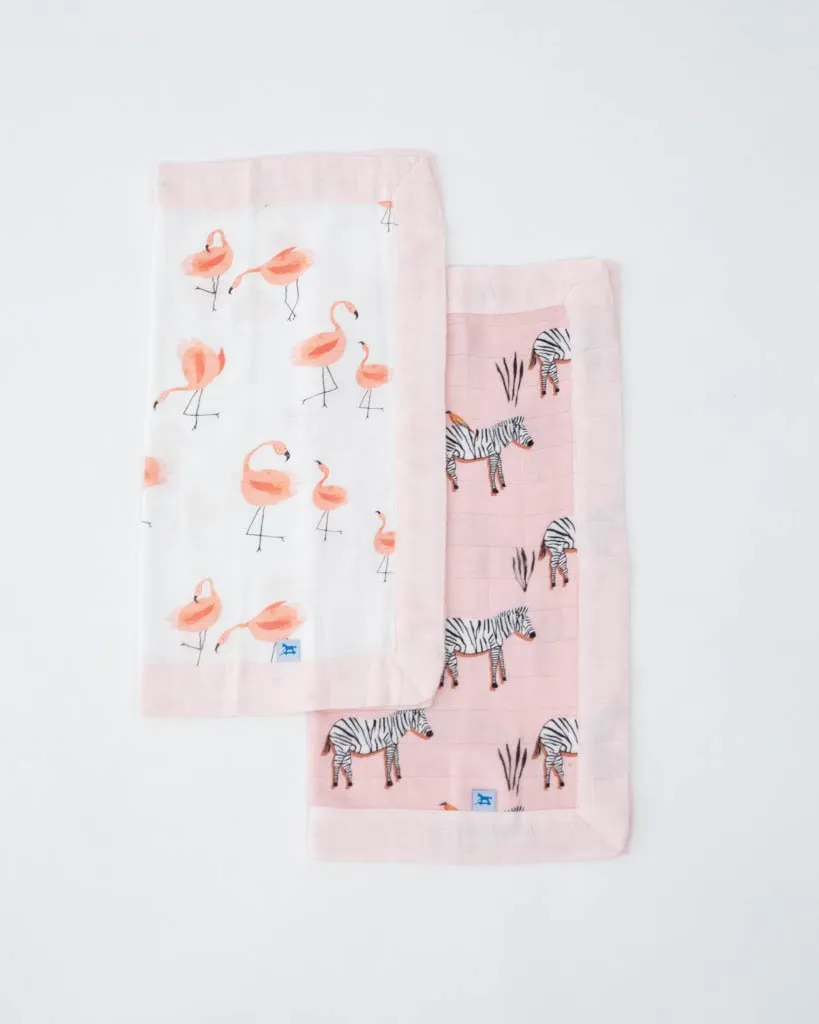 Little Unicorn 2pk Security Blanket Set