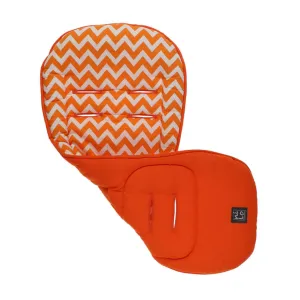 Long Stroller Mat Zig Zag Orange