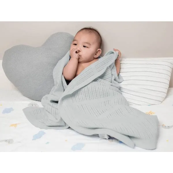 Lulujo Cellular Blanket - Grey