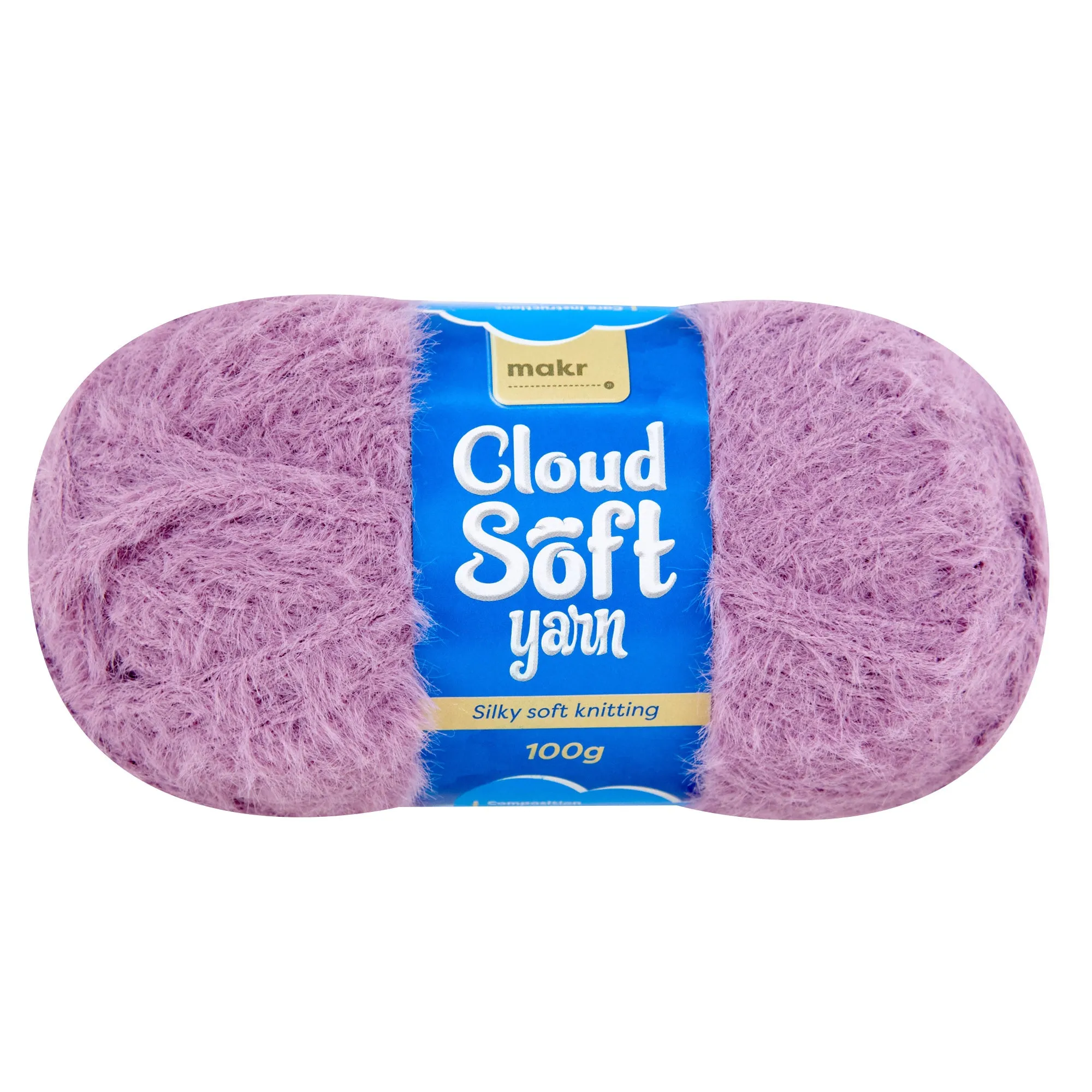 Makr Cloud Soft Crochet & Knitting Yarn - 100g Nylon Yarn