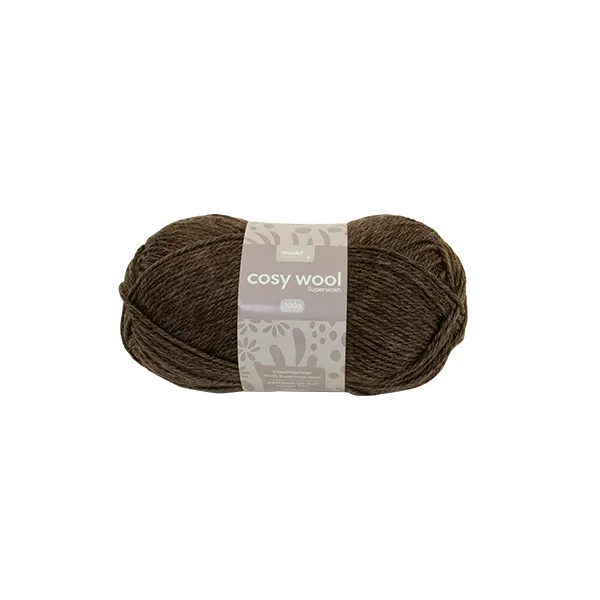 Makr Cosy Wool Crochet & Knitting Yarn 8ply, 100g Wool Yarn