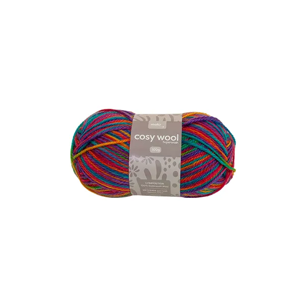 Makr Cosy Wool Crochet & Knitting Yarn 8ply, 100g Wool Yarn