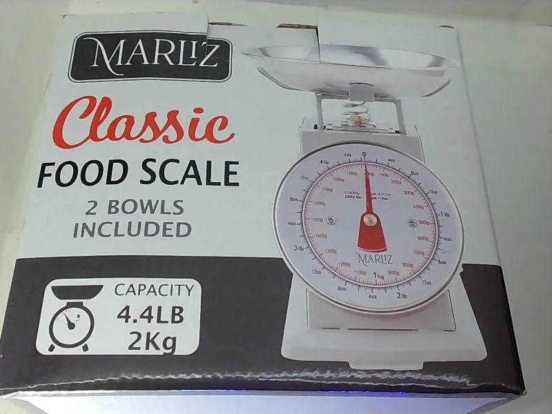 Marliz Classic Analog Food Scale with 2 Bowls 4.4lb Capacity