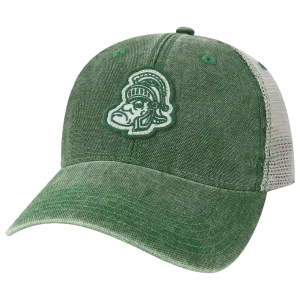 Michigan State Spartans College Vault Dark Green/Grey Dashboard Adjustable Trucker Hat