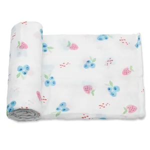 Muslin Swaddle Blanket - Summer Berries