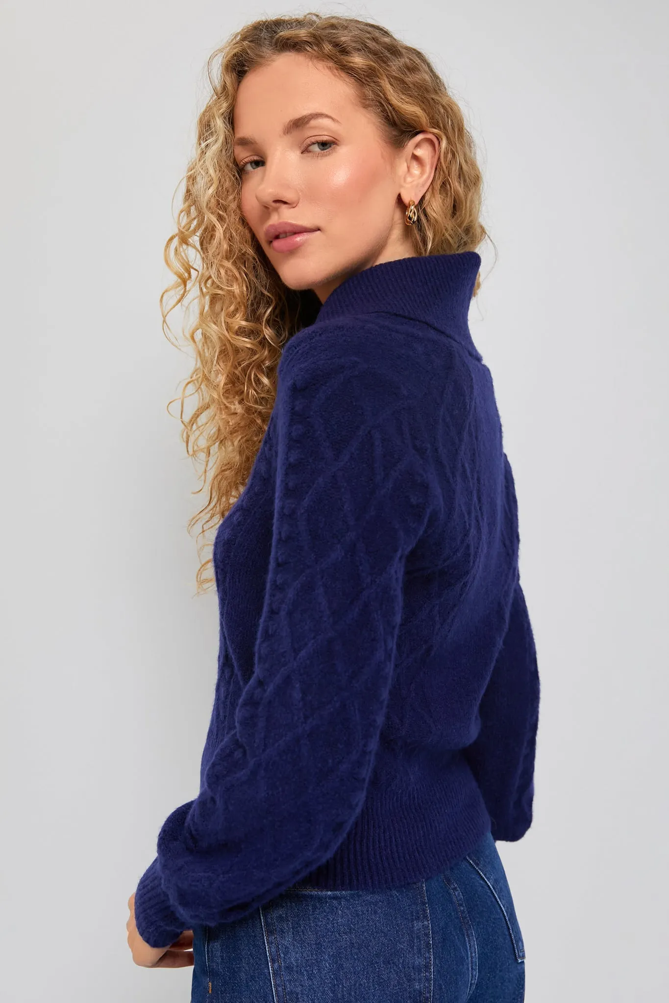 Nassau Navy Tuxedo Cardigan Sweater