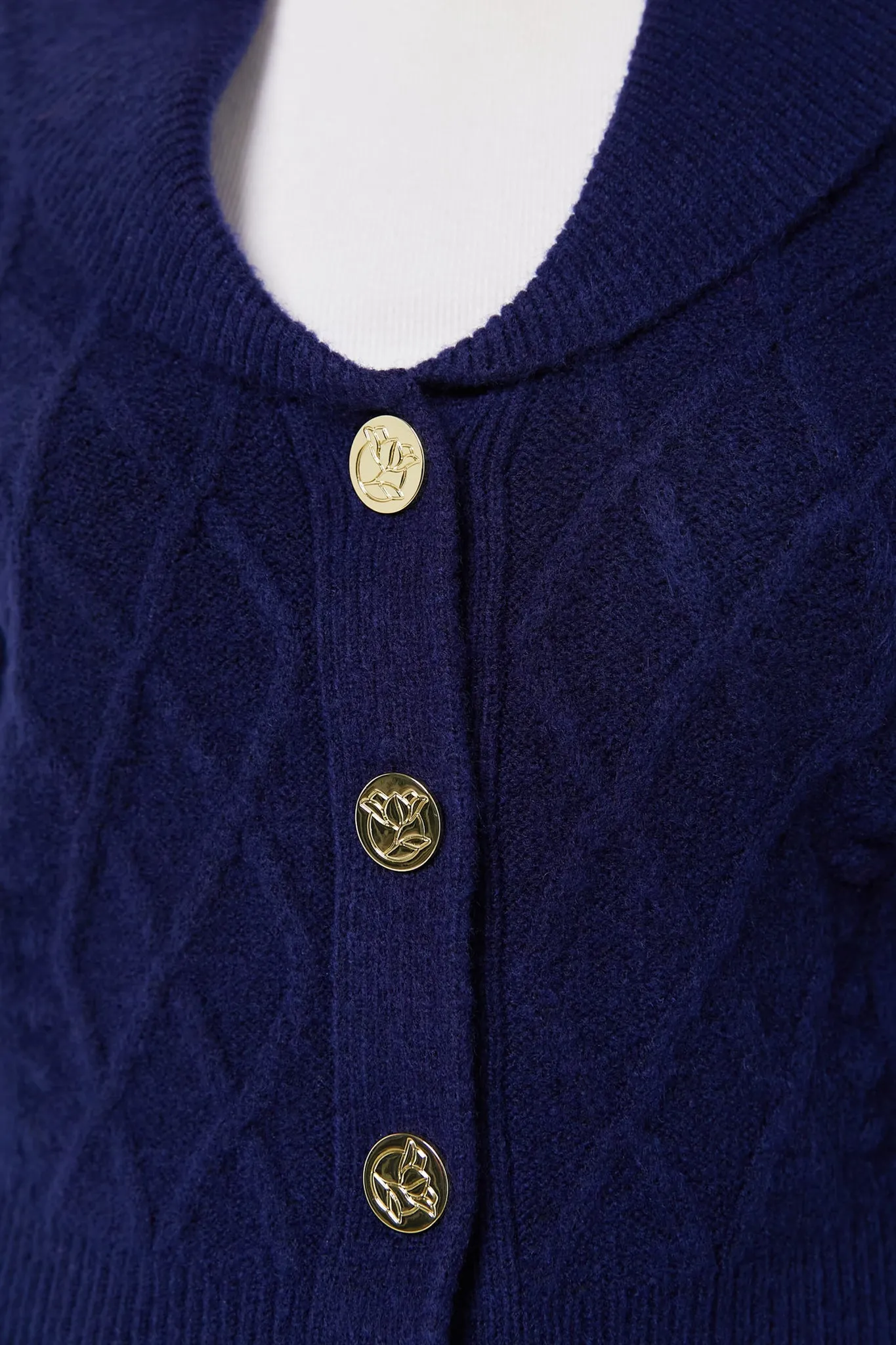 Nassau Navy Tuxedo Cardigan Sweater