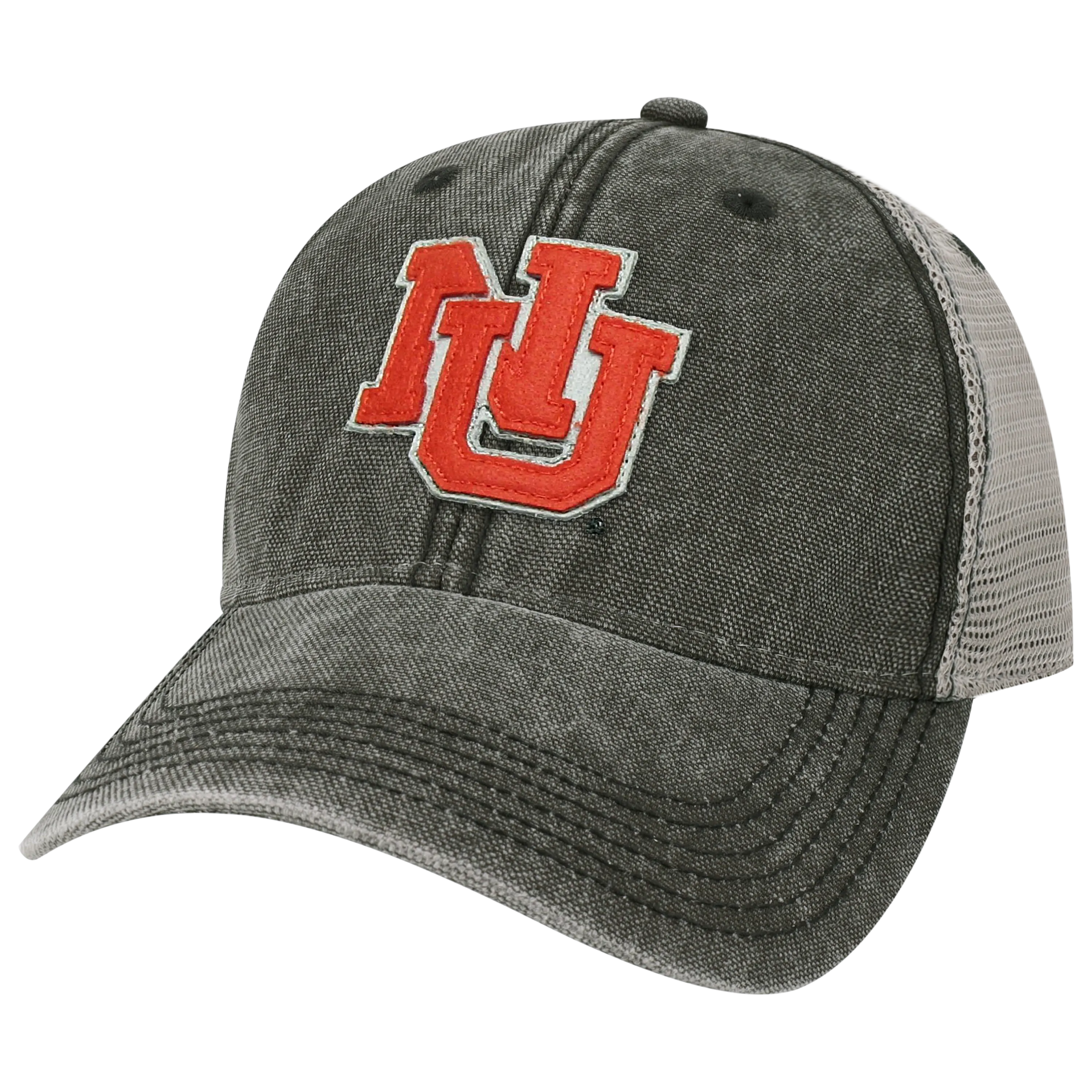 Nebraska Cornhuskers College Vault Black/Grey Dashboard Adjustable Trucker Hat